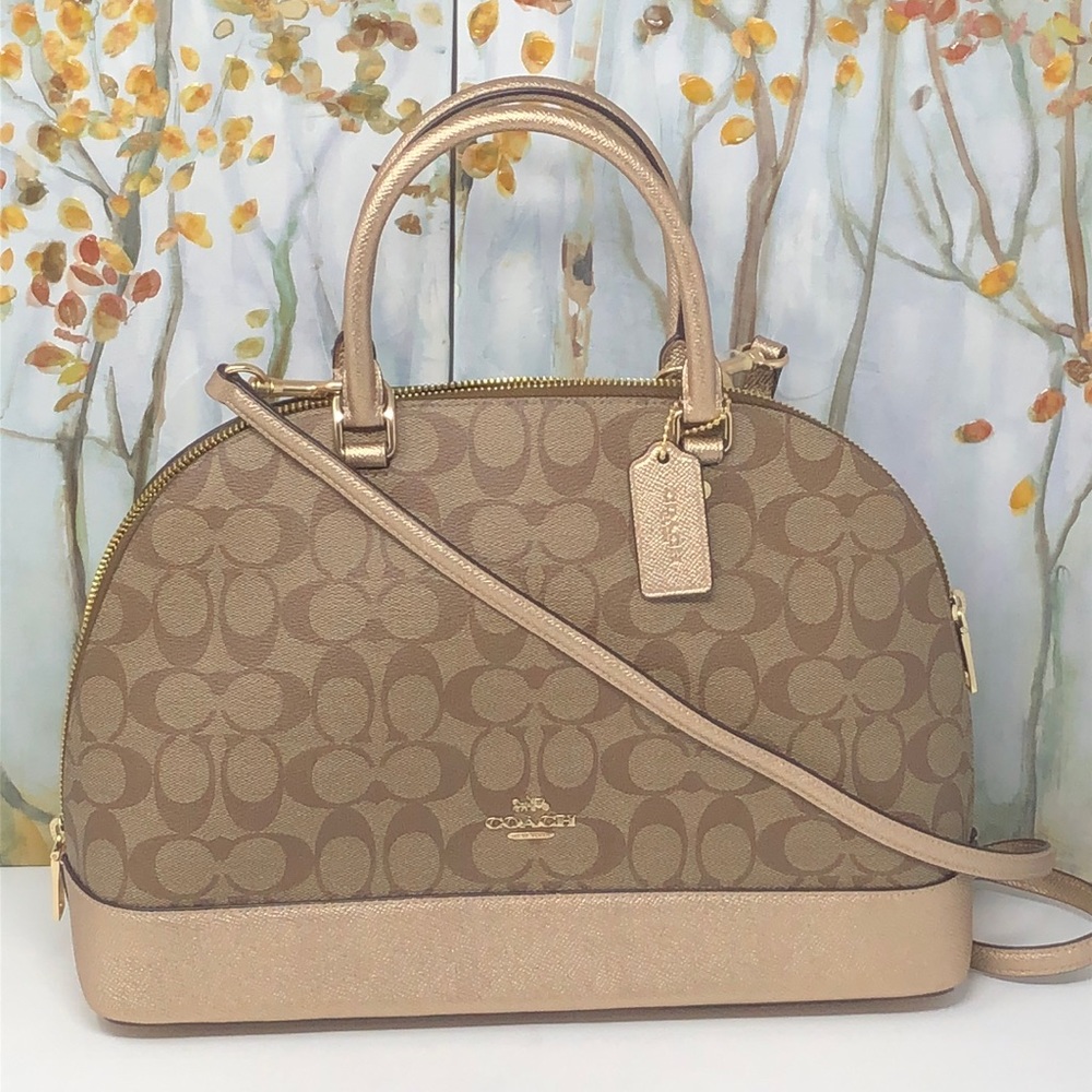 NWT Coach signature Sierra Satchel